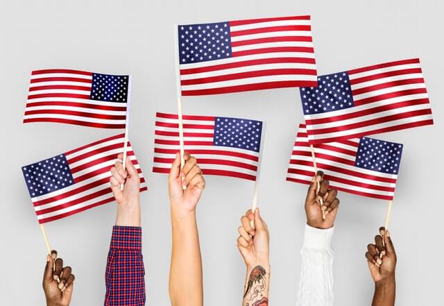 American flags